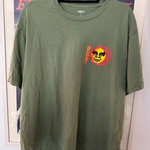 Obey Olive Sun Graphic Tee
